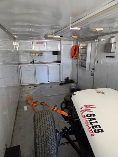 1997 Cargo Mate 102"x28' Enclosed Race Trailer - Image 6