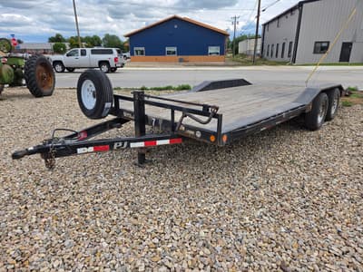 2016 PJ 102"x20' Car Hauler/Equipment Trailer 10.4K GVW, 10K Jack - Thumbnail 1