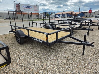 2026 Karavan 6' x 12' Fold-Down Rails Utility Trailer - Image 2