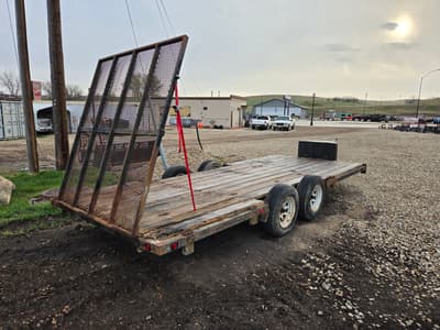 1999 Homemade Flatbed 89"x18' 7K GVW Ramp Gate, Tool Box - Image 3