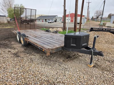 1999 Homemade Flatbed 89"x18' 7K GVW Ramp Gate, Tool Box - Image 2