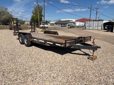 2010 Diamond C 83"x20' 14K Stand-up Ramp Equipment Trailer 14 ply tires, spare - Thumbnail 1