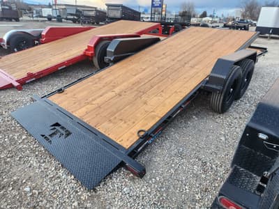2026 Teton 83"x20' Tilt Equipment Trailer 14K GVW Black - Image 2