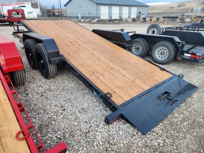 2026 Teton 83"x20' Tilt Equipment Trailer 14K GVW Black - Image 3