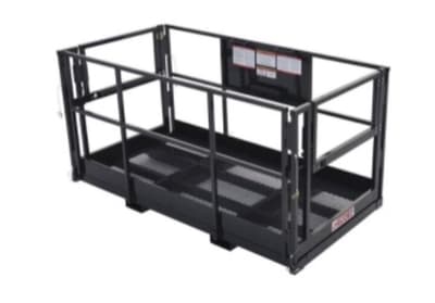 Haugen MWP 4x116 4'x9'8" Work Platform for Telehandlers with End Fork Slots - Thumbnail 1