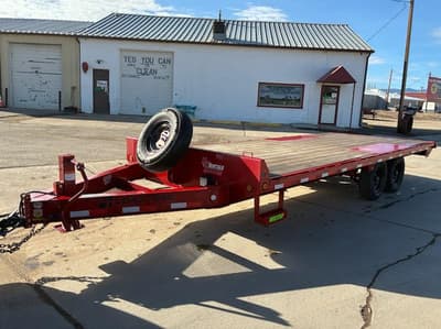 Used 2024 Load Trail 20' 14K BP Deck Over Trailer Stow Away Ramps - Image 2