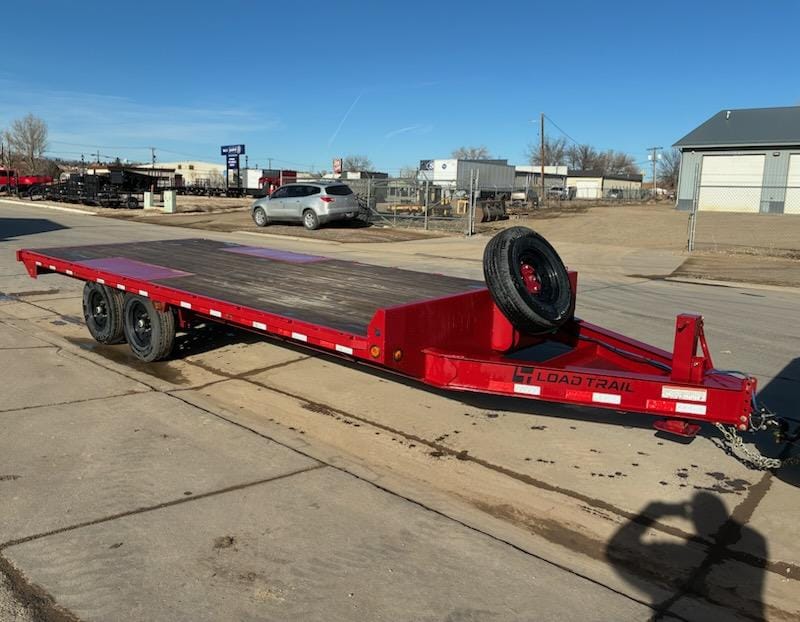 Used 2024 Load Trail 20' 14K BP Deck Over Trailer Stow Away Ramps